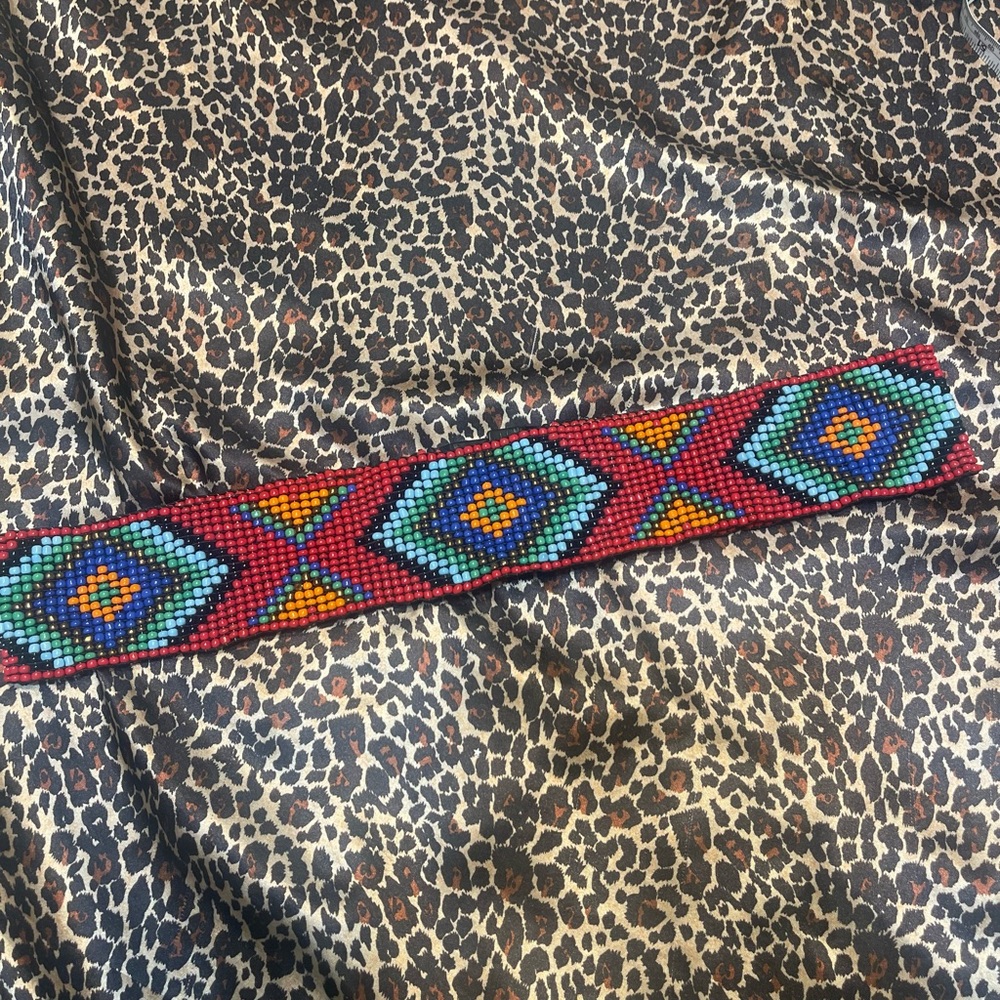 Beautiful Colorful Beaded Belt - Picture 3 of 14